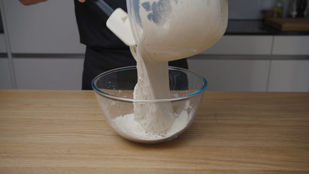 Focaccia dough preparation