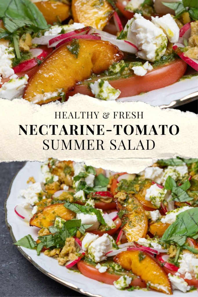 Nectarine Tomato Salad Pinterest