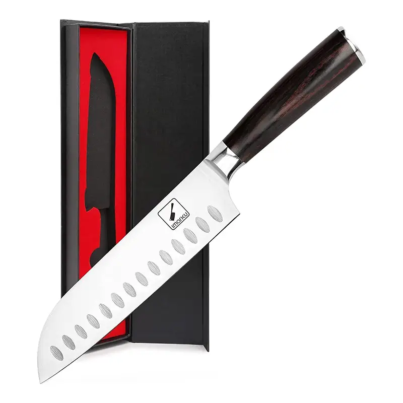 Best Kitchen Knife under 50 Dollars - Imarku 7 Inch Santoku Knife