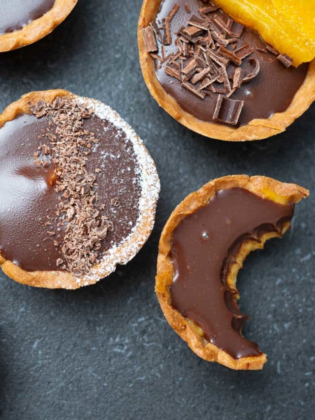 French Orange Chocolate Tartlets