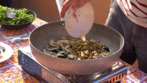 Cooking Tuna Pasta in Italy