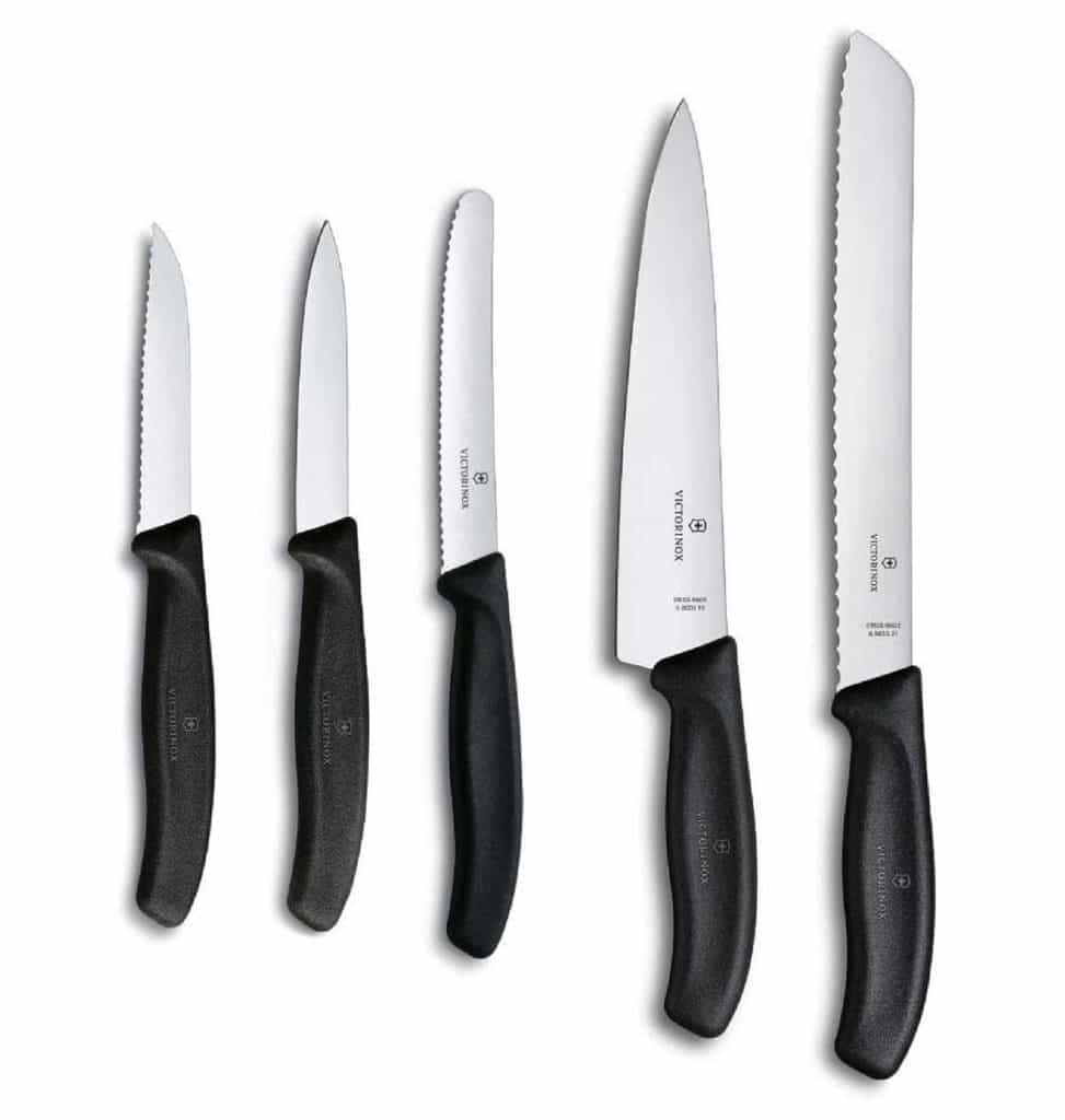 best kitchen knife set under 100 $ - Victorinox 5-piece Set