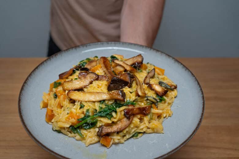 creamy orzo with butternut squash