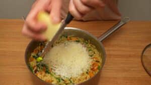 orzo with squash and cheese