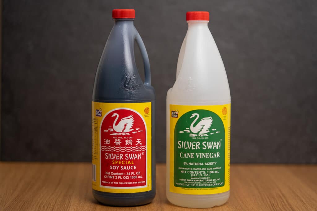 Filipino Pantry Staples - Silver Swan Soy Sauce and Vinegar