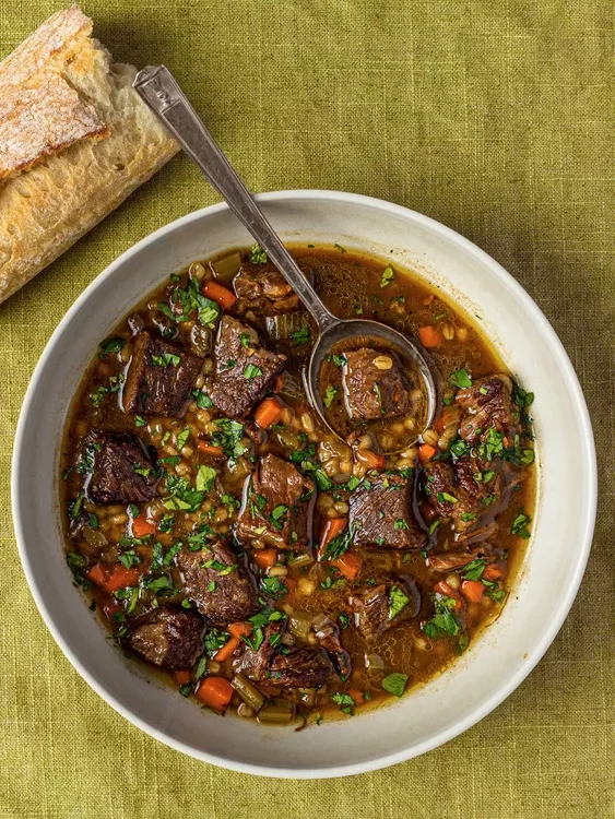 Beef Barley Soup - Fall Soup Recipes