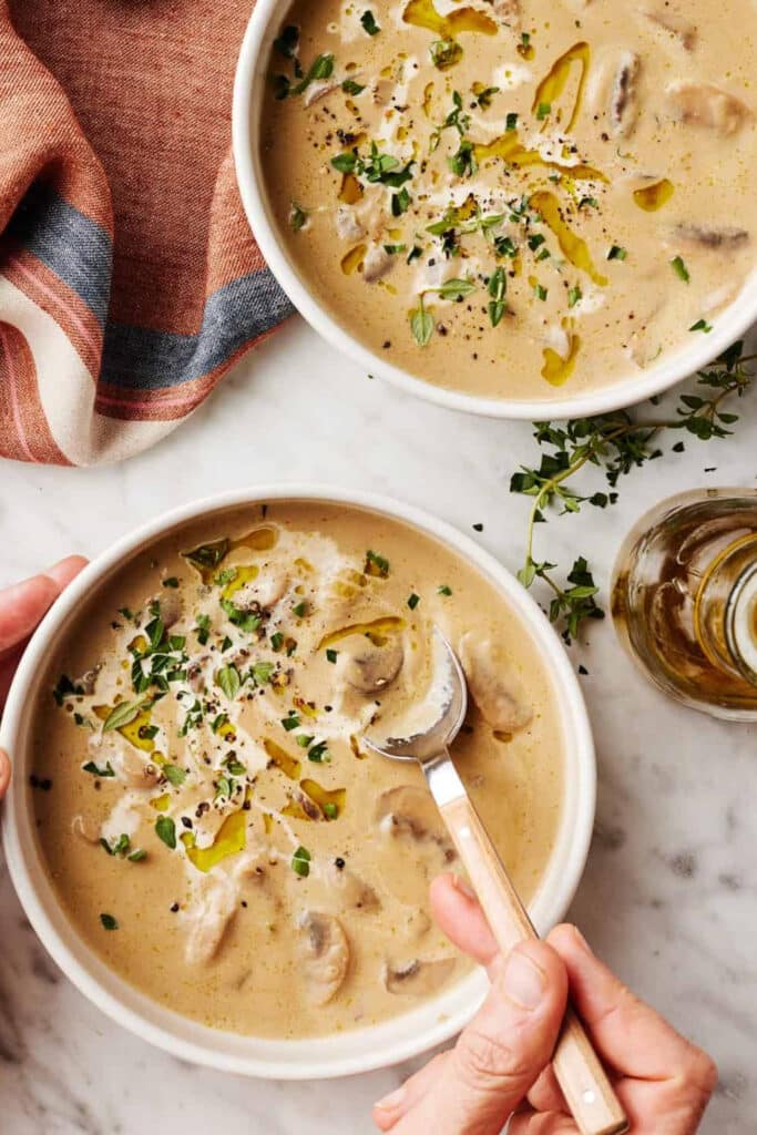 Creamy Mushroom Soup Recipe - Best Fall Soup Recipes