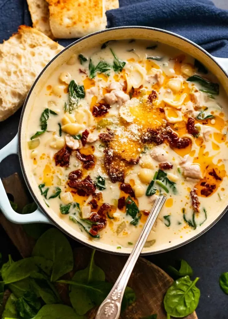 Creamy Tuscany Chicken Soup for Fall Season