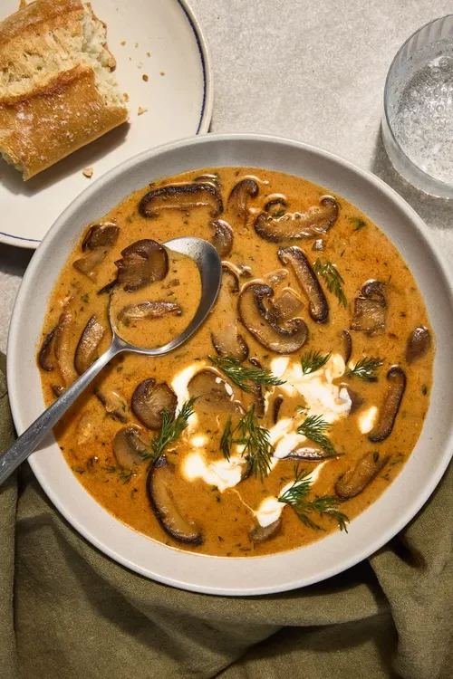 Hungarian Mushroom Soup Recipe