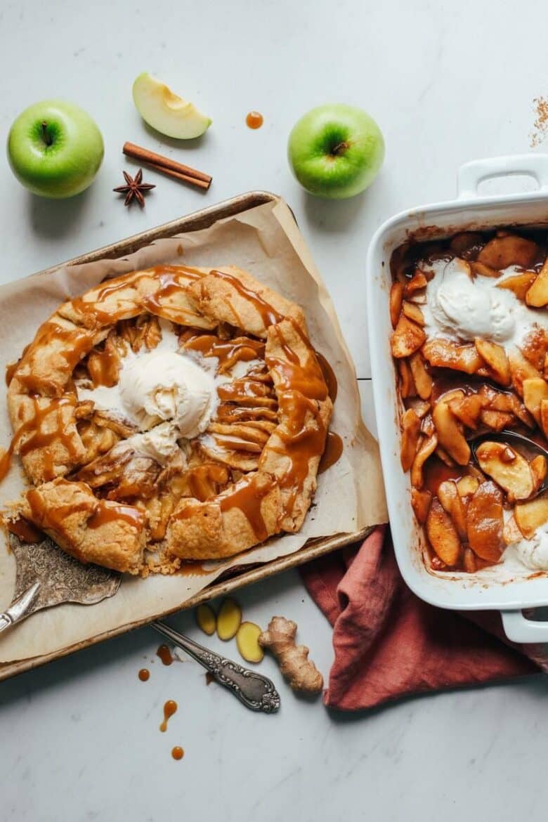 a collection of delicious and exciting apple desserts
